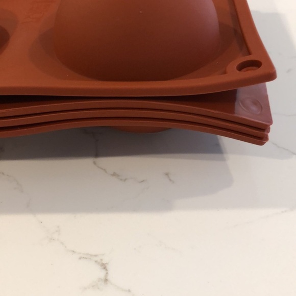 NEW Half Sphere Silicone  Mould Terracotta set (4) - Picture 3 of 6
